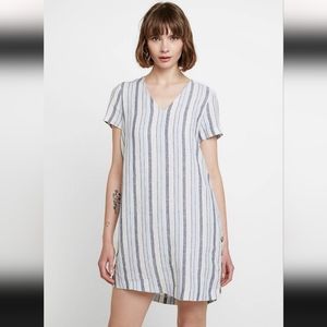 Madewell Linen Side Button Easy Dress Size Small